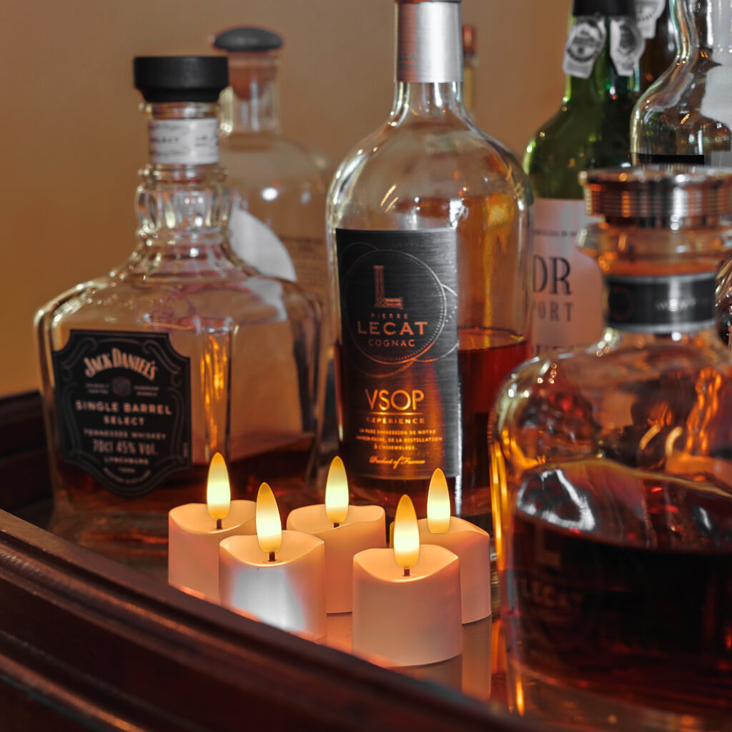 Led kaarsjes drank dienblad